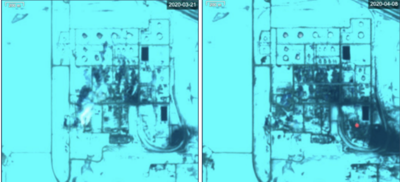 Thermal satellite imagery